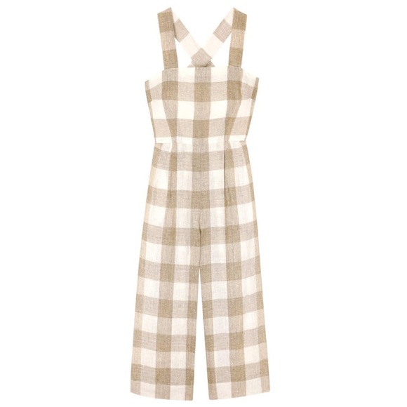 Anthropologie Linen romper 10 pants - Picture 4 of 6